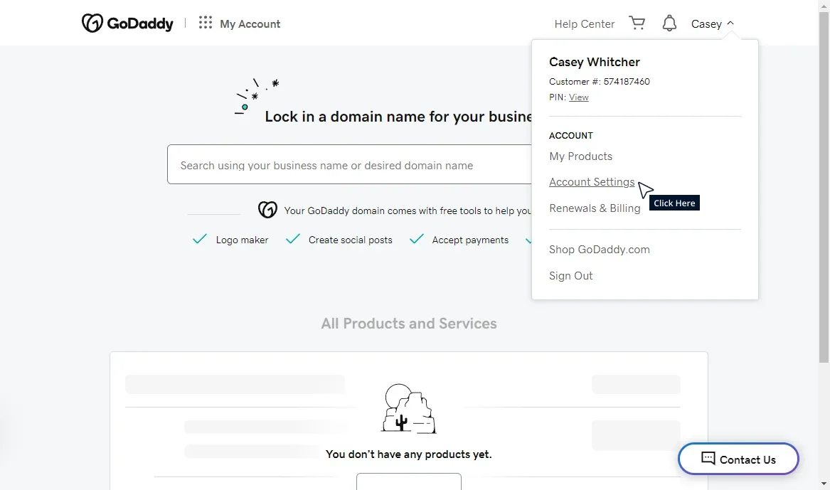 Add GoDaddy Delegate Access Tutorial Step