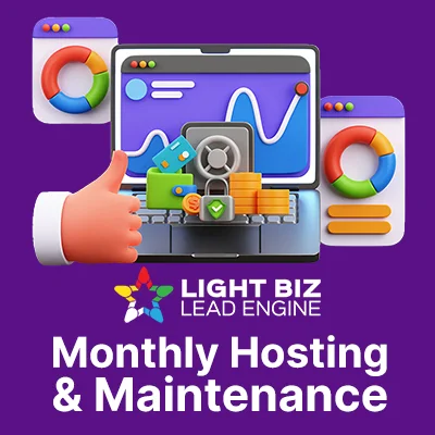 Monthly hosting and maintenance lightbiz