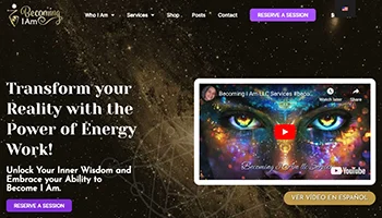 Becoming IAM wellness website screenshot