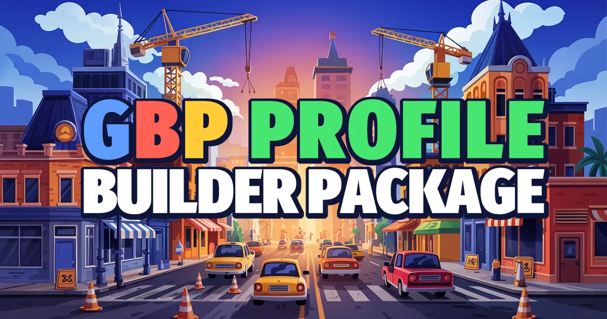 Google Business Profile setup service package with three comprehensive guides for local business optimization