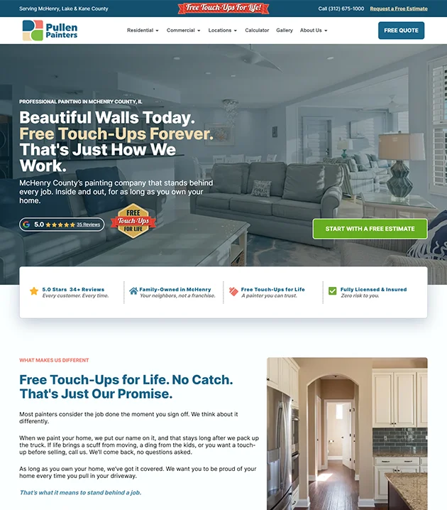Pullen Painters portfolio example