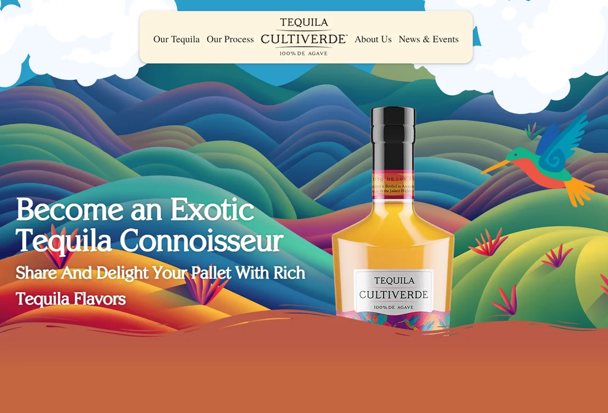 Tequila Cultiverde website — premium tequila brand, built by CW Dynamic