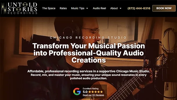 Music Studio Website