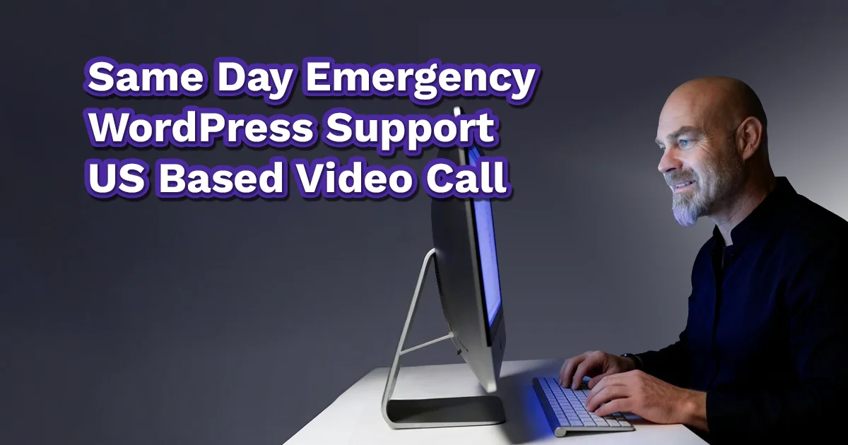 Same Day Emergency WordPress Support Hotline – US Based Live Video Call