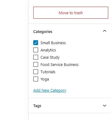 Wordpress blog categories cwdynamic